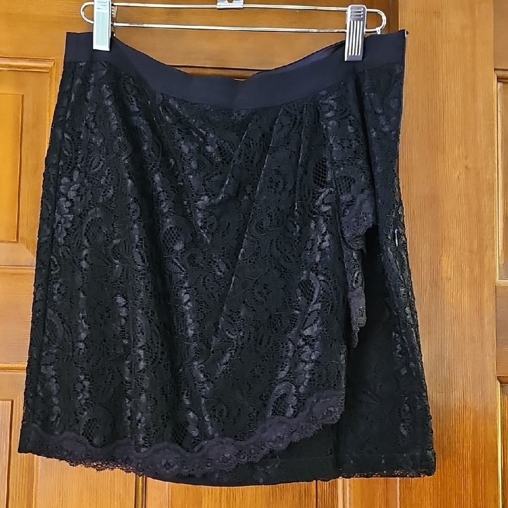 Elegant Black Lace Skirt
